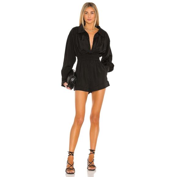 L'Academie Rayne Romper - S - Black - Picture 1 of 3